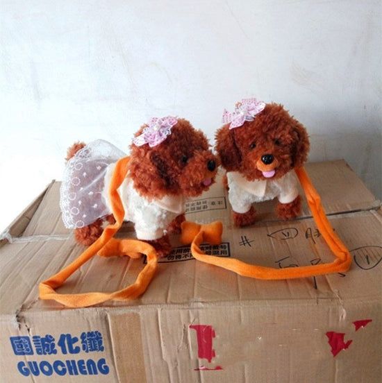 Pet slimmer dog electric plush toy $30.32 Dana Fashion Color: Blue Size: 30cm Toys & Hobbies Classification: Plush dolls Modeling category: Animal Animal classification: Dogs Classification of plush: Cloth plush Control mode: wire control Toy category: St