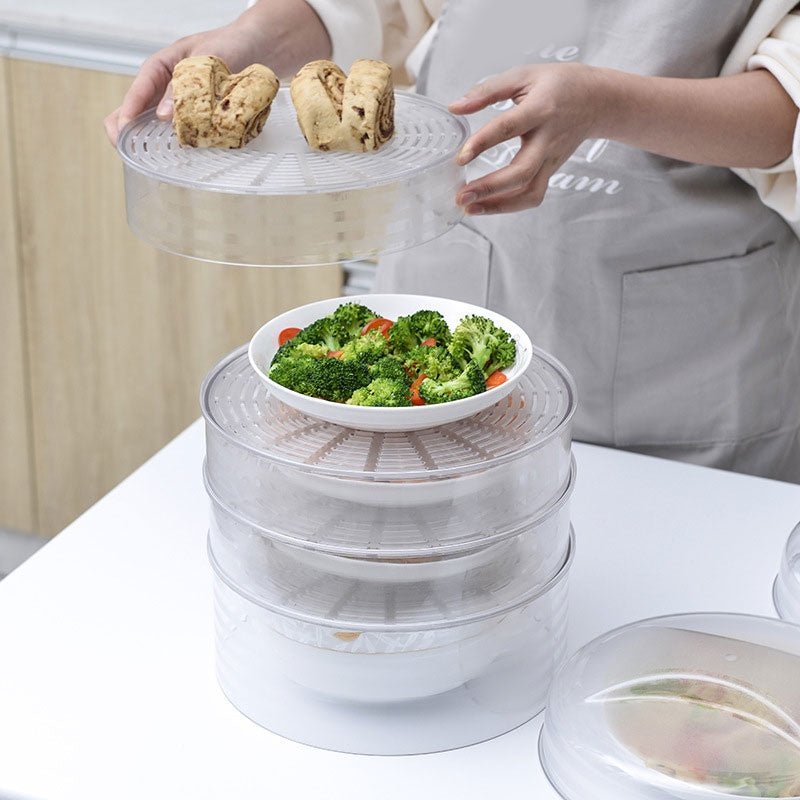 PET thickened dustproof food cover $28.79 Dana Fashion Color: 3 floors Dana's Kitchen Material: PET Features: Compression-resistant, wear-resistant and durable Function: Insulation Product name: dustproof thermal insulation storage box