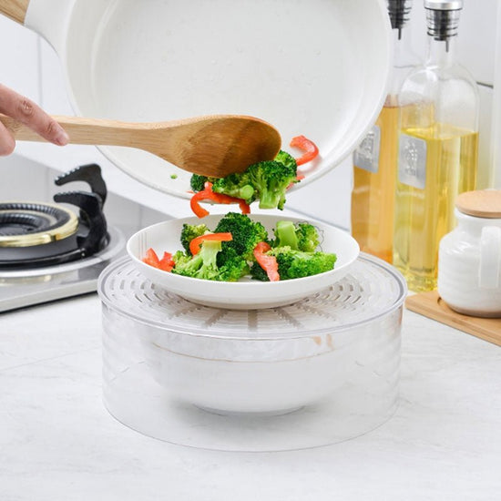 PET thickened dustproof food cover $28.79 Dana Fashion Color: 3 floors Dana's Kitchen Material: PET Features: Compression-resistant, wear-resistant and durable Function: Insulation Product name: dustproof thermal insulation storage box