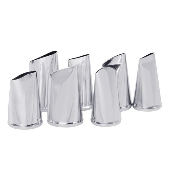 Petals mouth $9.50 Dana Fashion Style: 7pcs Color: Sliver Dana's Kitchen Material: 304 stainless steel Uses: cream flower 7-piece set, a set of about 30 grams
