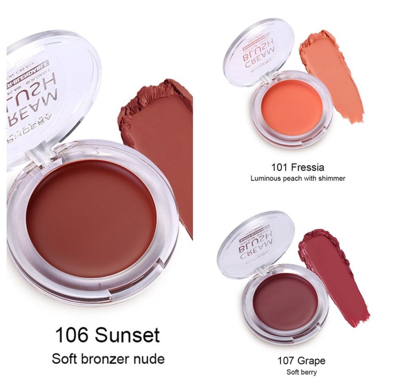 PHOERA Light And Brightening Blush Cream $15.50 Dana Fashion Color: 2set makeup Product information : Skin Type: General Color: single color Color number: 101#Freesia,102#Peach,103#Strawberry,104#Sunflower,105#Dusk,106#Sunset,107#Grape,108#Berry, place an