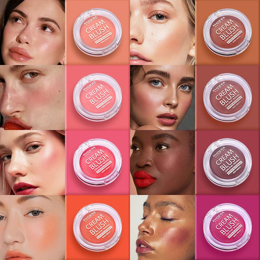PHOERA Light And Brightening Blush Cream $15.50 Dana Fashion Color: 101Freesia makeup Product information : Skin Type: General Color: single color Color number: 101#Freesia,102#Peach,103#Strawberry,104#Sunflower,105#Dusk,106#Sunset,107#Grape,108#Berry, pl