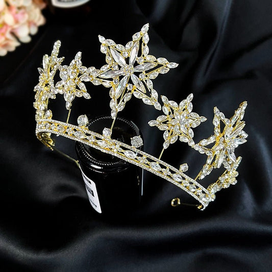Photography Accessories XINGX Rhinestone Fashion Crown Headdress $48.61 Dana Fashion Color: Gold Crown Women's Accessories Product information: Treatment Process: electroplated silver, 16K gold Color: Silver Crown, gold crown Applicable gift-giving occasi