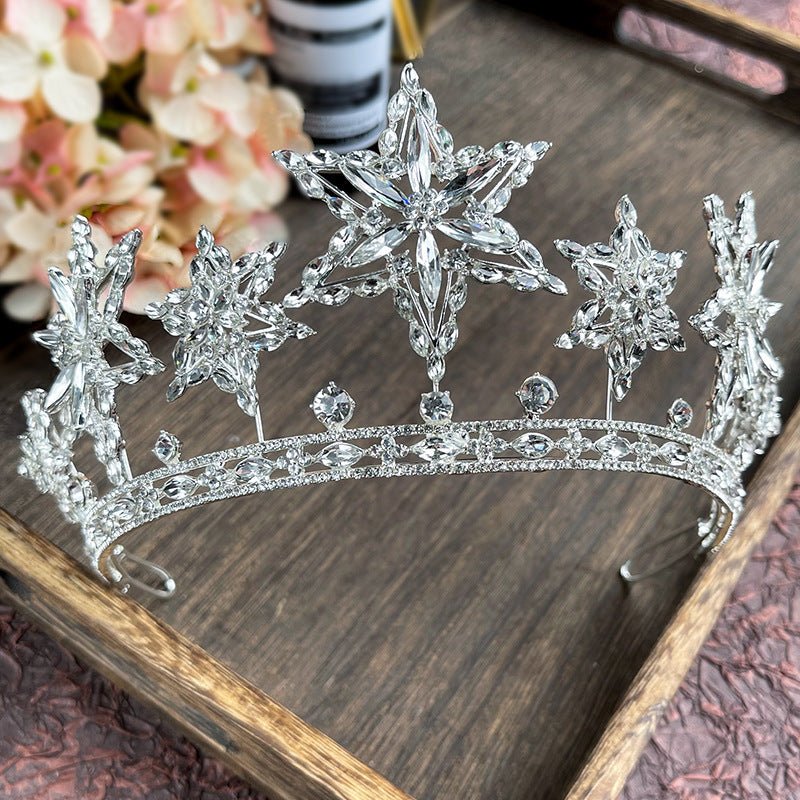 Photography Accessories XINGX Rhinestone Fashion Crown Headdress $48.61 Dana Fashion Color: Gold Crown Women's Accessories Product information: Treatment Process: electroplated silver, 16K gold Color: Silver Crown, gold crown Applicable gift-giving occasi