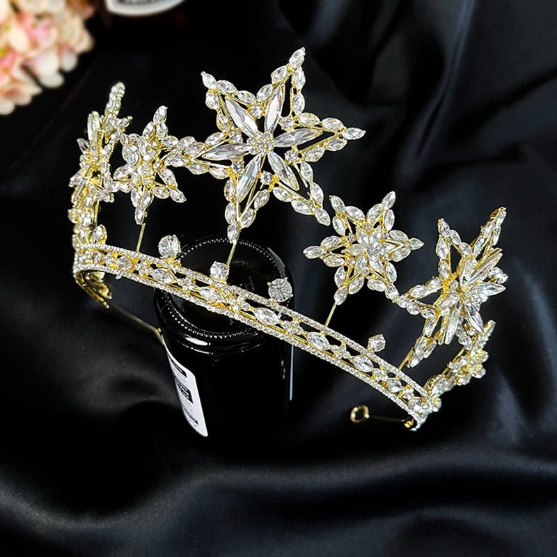 Photography Accessories XINGX Rhinestone Fashion Crown Headdress $48.61 Dana Fashion Color: Gold Crown Women's Accessories Product information: Treatment Process: electroplated silver, 16K gold Color: Silver Crown, gold crown Applicable gift-giving occasi