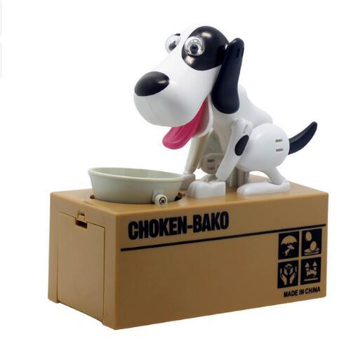 Piggy bank Robotic Dog Bank Canine Money Box Doggy Coin Bank $43.62 Dana Fashion Color: White+browmwhite Toys & Hobbies Size: The product size is about 150 × 80 × 160 mm; the package size is about 180 × 100 × 200 mm Battery: AA battery (5th battery) × 2 k
