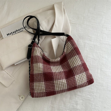 Large Plaid Red