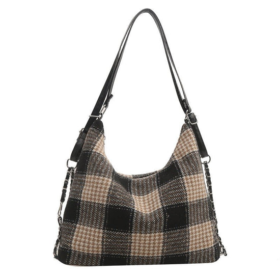 Plaid Large Capacity Commute Leisure Simple Backpack $24.70 Dana Fashion Color: Large Plaid Black Women's Bags Product information: Lining texture: Polyester Applicable scenario: Daily matching Color: small plaid red, small plaid khaki, large plaid black,