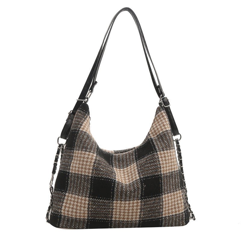 Plaid Large Capacity Commute Leisure Simple Backpack $24.70 Dana Fashion Color: Large Plaid Black Women's Bags Product information: Lining texture: Polyester Applicable scenario: Daily matching Color: small plaid red, small plaid khaki, large plaid black,