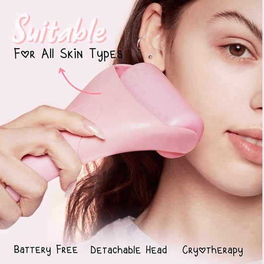 Plastic Care Facial Massage Ice Roller $35.50 Dana Fashion Color: Cherry pink Beauty Tools Product information: Type: Ice Roller Color classification: full powder handle pink roller, cherry powder handle stainless steel roller Handle material: ABS Roller