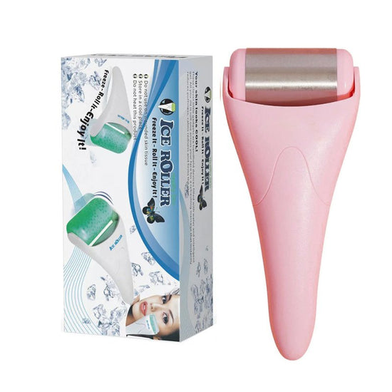 Plastic Care Facial Massage Ice Roller $35.50 Dana Fashion Color: Cherry pink Beauty Tools Product information: Type: Ice Roller Color classification: full powder handle pink roller, cherry powder handle stainless steel roller Handle material: ABS Roller