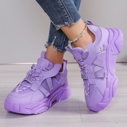 Platform Mesh Surface Dad Shoes Women's Breathable Mesh Sports $39.24 Dana Fashion Color: Green Size: 36 Yards Women's shoes Product information: Thickness: ordinary thickness Applicable places: plastic, floor, wild, other Pattern: Animal Applicable sport