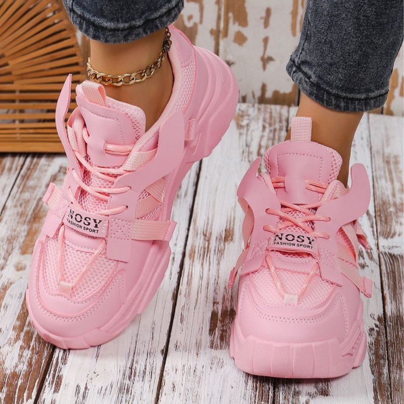 Platform Mesh Surface Dad Shoes Women's Breathable Mesh Sports $39.24 Dana Fashion Color: Green Size: 36 Yards Women's shoes Product information: Thickness: ordinary thickness Applicable places: plastic, floor, wild, other Pattern: Animal Applicable sport