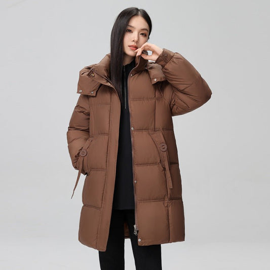 Plus Size Down Cotton-padded Coat Female New Cotton Jacket $65.50 Dana Fashion Color: Beige Size: 3XL Women's clothing Product information: Pattern: solid color Color: purplish red, khaki, Brown, creamy-white, Black Size: M,L,XL,XXL,3XL Version: Loose Sty