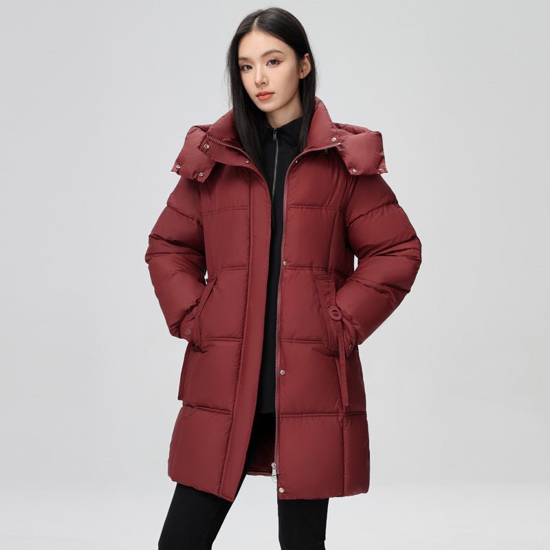 Plus Size Down Cotton-padded Coat Female New Cotton Jacket $65.50 Dana Fashion Color: Purplish Red Size: 3XL Women's clothing Product information: Pattern: solid color Color: purplish red, khaki, Brown, creamy-white, Black Size: M,L,XL,XXL,3XL Version: Lo