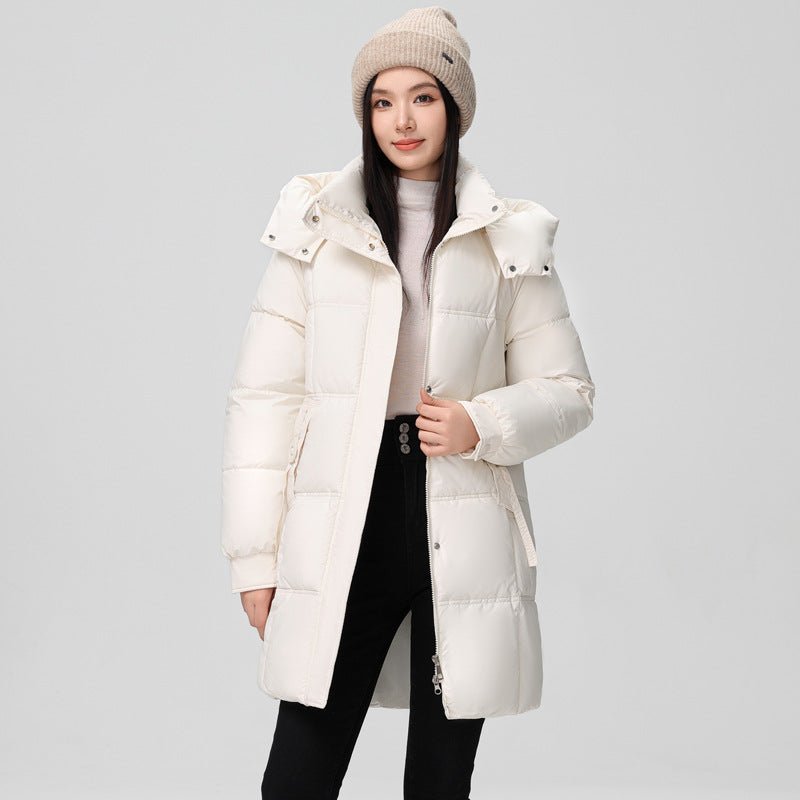 Plus Size Down Cotton-padded Coat Female New Cotton Jacket $65.50 Dana Fashion Color: Beige Size: 3XL Women's clothing Product information: Pattern: solid color Color: purplish red, khaki, Brown, creamy-white, Black Size: M,L,XL,XXL,3XL Version: Loose Sty