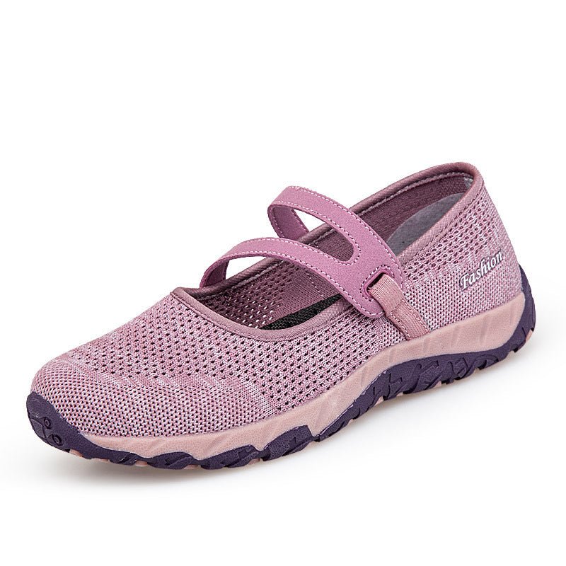 Plus Size Outdoor Travel Summer Cloth Shoes For The Elderly $45.50 Dana Fashion Color: 9963 Lotus Root Starch Size: 36 Women's shoes Product information: Pattern: solid color Toe holder shape: round head Color: 9963 light gray walking shoes, 9963 lotus ro