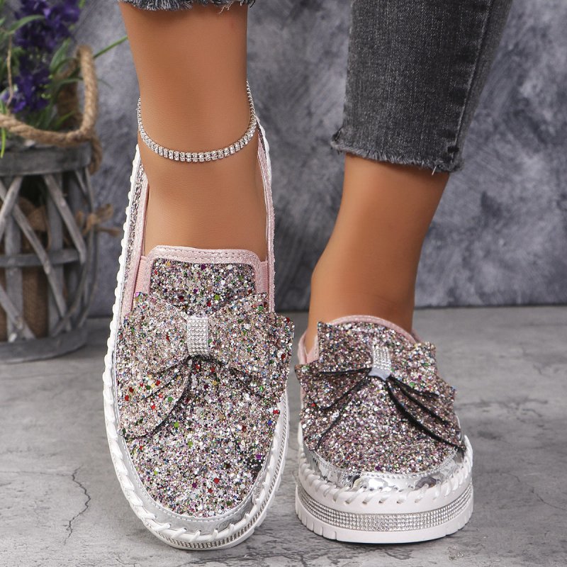 Plus Size Rhinestone Platform Loafers Women $59.50 Dana Fashion Color: Black Colorful Size: 36 Women's shoes Product information: Pattern: solid color Lining material: Microfiber Color: Pink colorful, black colorful, Golden colorful, red colorful, blue co