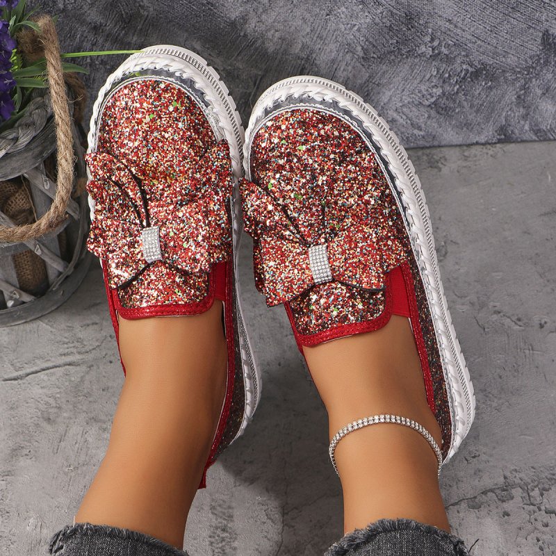 Plus Size Rhinestone Platform Loafers Women $59.50 Dana Fashion Color: Black Colorful Size: 36 Women's shoes Product information: Pattern: solid color Lining material: Microfiber Color: Pink colorful, black colorful, Golden colorful, red colorful, blue co