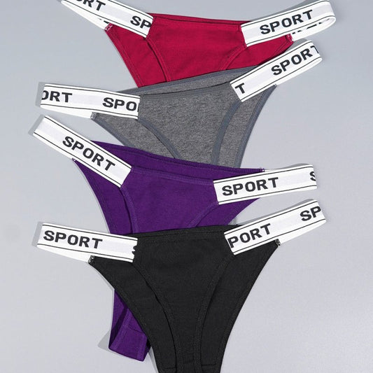 Plus Size Women's Briefs With Letters $35.81 Dana Fashion Color: Picture Color Size: 1XL4 Pack Women's clothing Product information: Pattern: letters/numbers/text Weaving: knitting Fabric name: Cotton Color: Picture color Waist Type: Mid waist Size: 1XL(4