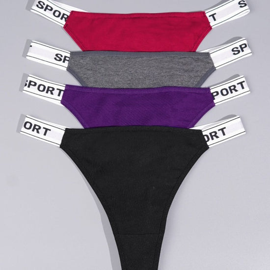 Plus Size Women's Briefs With Letters $35.81 Dana Fashion Color: Picture Color Size: 1XL4 Pack Women's clothing Product information: Pattern: letters/numbers/text Weaving: knitting Fabric name: Cotton Color: Picture color Waist Type: Mid waist Size: 1XL(4