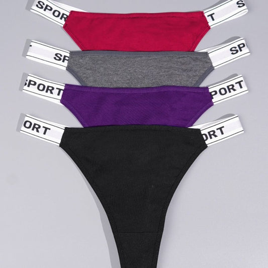 Plus Size Women's Briefs With Letters $35.81 Dana Fashion Color: Picture Color Size: 1XL4 Pack Women's clothing Product information: Pattern: letters/numbers/text Weaving: knitting Fabric name: Cotton Color: Picture color Waist Type: Mid waist Size: 1XL(4