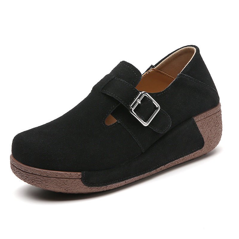Plus Size Women's Platform Shoes Slip-on $58.86 Dana Fashion Color: Black Size: 35 Women's shoes Product information: Color: black, gray, yellow, coffee, beige, brown Heel height: mid heel (3-5CM) Size: 35, 36, 37, 38, 39, 40, 41, 42 Sole material: Polyur