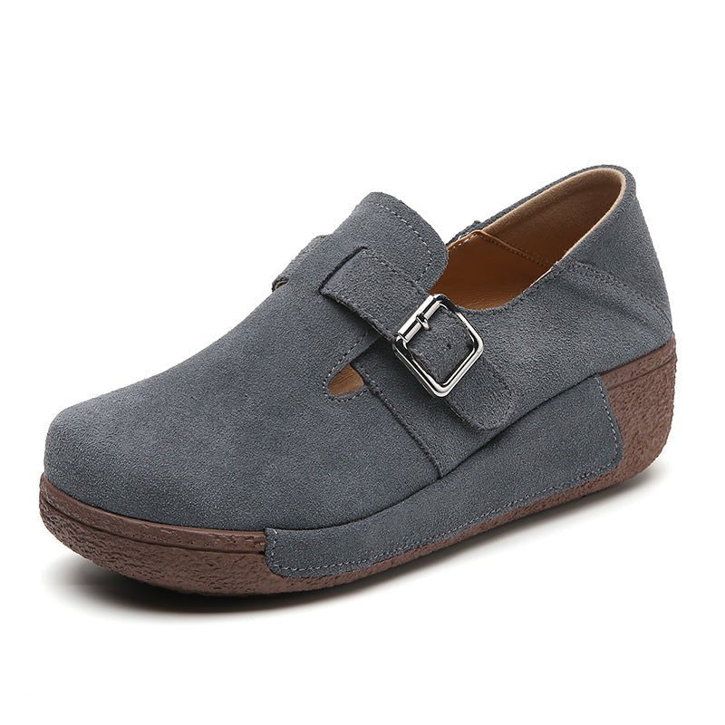 Plus Size Women's Platform Shoes Slip-on $58.86 Dana Fashion Color: Gray Size: 35 Women's shoes Product information: Color: black, gray, yellow, coffee, beige, brown Heel height: mid heel (3-5CM) Size: 35, 36, 37, 38, 39, 40, 41, 42 Sole material: Polyure