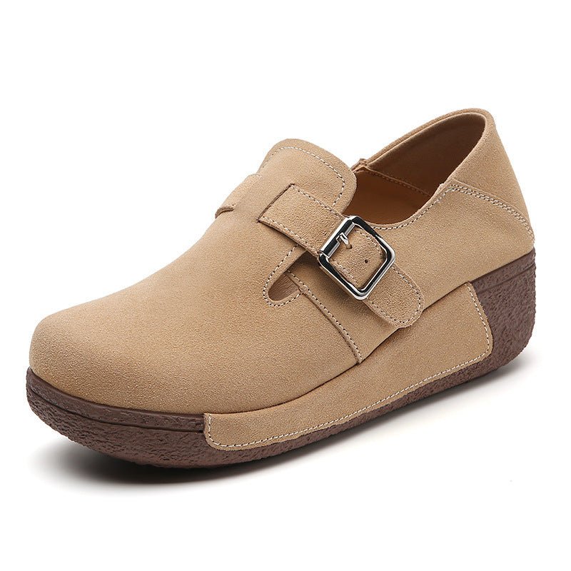 Plus Size Women's Platform Shoes Slip-on $58.86 Dana Fashion Color: Beige Size: 35 Women's shoes Product information: Color: black, gray, yellow, coffee, beige, brown Heel height: mid heel (3-5CM) Size: 35, 36, 37, 38, 39, 40, 41, 42 Sole material: Polyur