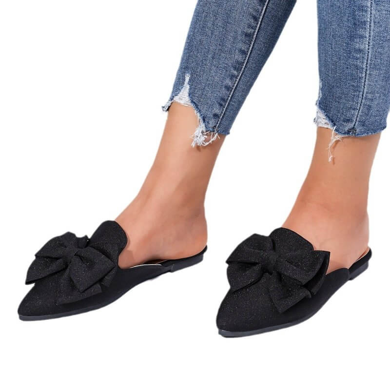 Plus Size Women's Trend Beach Slippers Sandals Bow $25.90 Dana Fashion Color: Black Size: 36 Women's shoes Product information: Lining material: pu Color: black, pink Size: 36, 37, 38, 39, 40, 41, 42, 43 Sole craft: viscose shoes Sole material: rubber Pop
