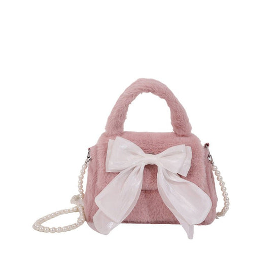 Plush Bag Commuter Pearl Hand Shoulder Messenger Bag $23.38 Dana Fashion Color: Black Women's Bags Product information: Applicable scenarios: Daily matching Color: black, white, brown, pink Outer bag type: open pocket Hardness: soft Material: Nylon Suitca