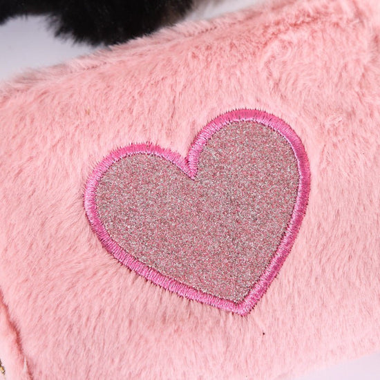 Plush Coin Purse Love Embroidered Zipper $19.00 Dana Fashion Color: Beige Women's Bags Product information: Color: pink love embroidered short zipper wallet, beige love embroidered short zipper wallet, black love embroidered short zipper wallet, blue lovi