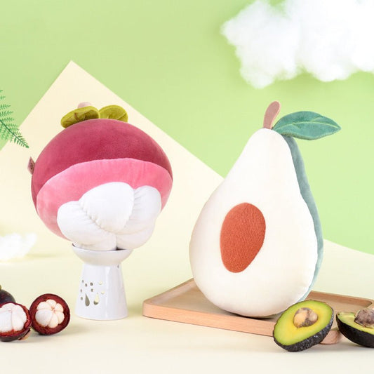 Plush fruit pillow toys creative Cushion Pillow Kawaii Fruit Peaches Stuffed Doll Toys For Children Birthday Gift $33.59 Dana Fashion Color: Avocado Size: L Toys & Hobbies Overview This plush toy made of soft cotton. The size is perfect for cuddling, with