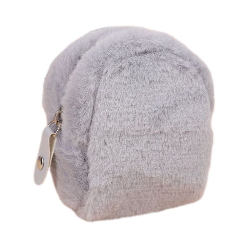 Plush Mini Wallet Small Earphone Storage Key Case $19.99 Dana Fashion Color: Plush Key Case Gray Women's Bags Product information: Pattern: solid color Applicable gender: neutral/both men and women Applicable scenarios: Daily matching Color: plush key cas