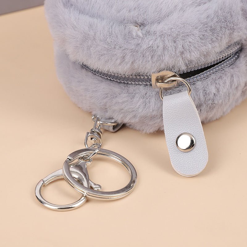 Plush Mini Wallet Small Earphone Storage Key Case $19.99 Dana Fashion Color: Plush Key Case Gray Women's Bags Product information: Pattern: solid color Applicable gender: neutral/both men and women Applicable scenarios: Daily matching Color: plush key cas