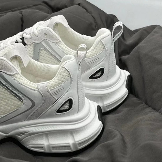 Polar Wave Versatile Mesh Platform Shoes Breathable Casual Sports $35.50 Dana Fashion Color: Beige size: 35 Women's shoes Product information: Color: Beige (wholesale to see real shot) Heel shape: Wedge Size: 35 standard size, 36 standard size, 37 standar