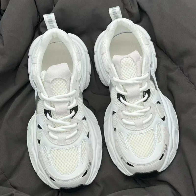 Polar Wave Versatile Mesh Platform Shoes Breathable Casual Sports $35.50 Dana Fashion Color: Beige size: 35 Women's shoes Product information: Color: Beige (wholesale to see real shot) Heel shape: Wedge Size: 35 standard size, 36 standard size, 37 standar