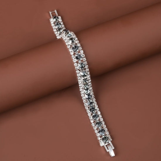 Popular Ornament Roman Rhinestone Bracelet $15.00 Dana Fashion Color: Silver Gray Women's Accessories Product information: Color: green, blue, white, silver sapphire blue, gray, AB color, Brown, Golden Green, grass green, Golden Rose Red, Golden white dia
