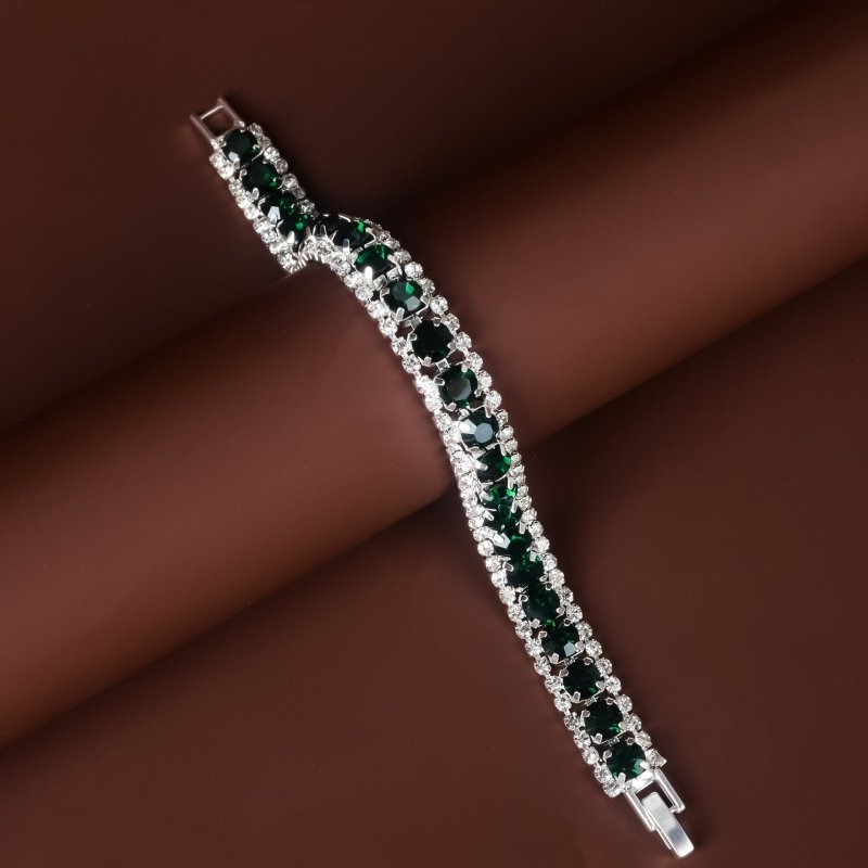 Popular Ornament Roman Rhinestone Bracelet $15.00 Dana Fashion Color: Green Women's Accessories Product information: Color: green, blue, white, silver sapphire blue, gray, AB color, Brown, Golden Green, grass green, Golden Rose Red, Golden white diamond,