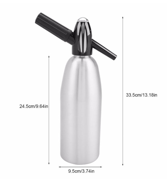 Portable 1L Soda Maker $81.89 Dana Fashion Color: Silver Dana's Kitchen Features: Made of alloy, safe and non-toxic, odorless and healthy. DIY design: you can use it to make drinking according to your need. Simply adding a slice of fruit such as orange, l