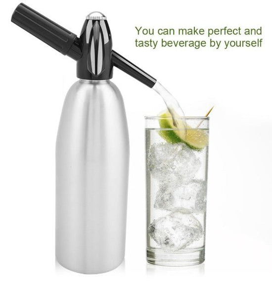 Portable 1L Soda Maker $81.89 Dana Fashion Color: Silver Dana's Kitchen Features: Made of alloy, safe and non-toxic, odorless and healthy. DIY design: you can use it to make drinking according to your need. Simply adding a slice of fruit such as orange, l
