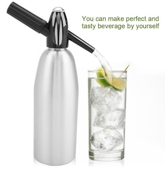 Portable 1L Soda Maker $81.89 Dana Fashion Color: Silver Dana's Kitchen Features: Made of alloy, safe and non-toxic, odorless and healthy. DIY design: you can use it to make drinking according to your need. Simply adding a slice of fruit such as orange, l