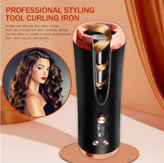 Portable Automatic Curling Iron Multi-Function Charging Travel Smart Wireless Lcd Automatic Curling Iron $82.89 Dana Fashion Color: Black power: EU Beauty Tools Product information: Product category: curling iron Heat conductor material: tourmaline cerami