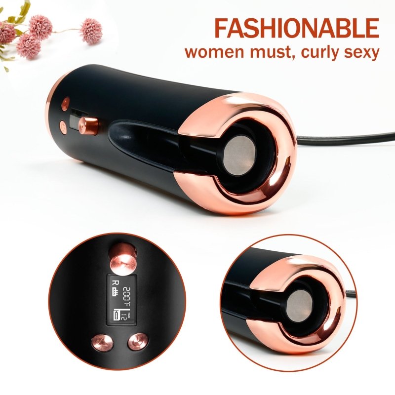 Portable Automatic Curling Iron Multi-Function Charging Travel Smart Wireless Lcd Automatic Curling Iron $82.89 Dana Fashion Color: Black power: EU Beauty Tools Product information: Product category: curling iron Heat conductor material: tourmaline cerami