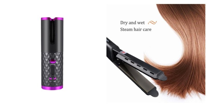 Portable Automatic Wireless Usb Charging Mini Curling Iron $111.19 Dana Fashion Color: Grey set Electrical outlet: USB Beauty Tools Product information: Material: ABS Color classification: white, pink, grey Diameter of heat conductor: 16MM-20MM Product ca