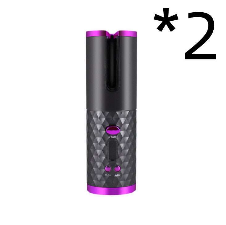 Portable Automatic Wireless Usb Charging Mini Curling Iron $121.51 Dana Fashion Color: 2pcs Grey Electrical outlet: USB Beauty Tools Product information: Material: ABS Color classification: white, pink, grey Diameter of heat conductor: 16MM-20MM Product c