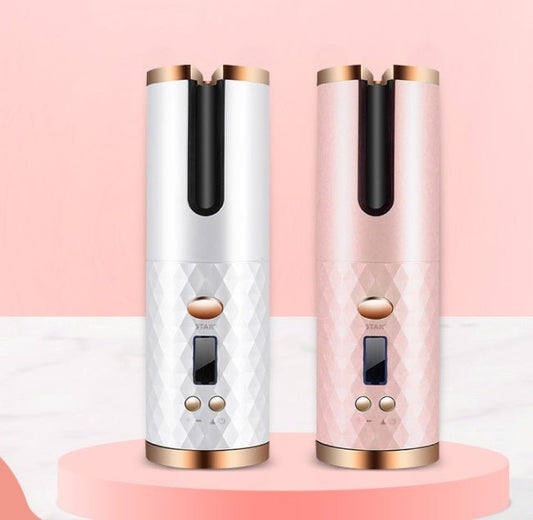 Portable Automatic Wireless Usb Charging Mini Curling Iron $109.53 Dana Fashion Color: 2pcs Black Electrical outlet: USB Beauty Tools Product information: Material: ABS Color classification: white, pink, grey Diameter of heat conductor: 16MM-20MM Product