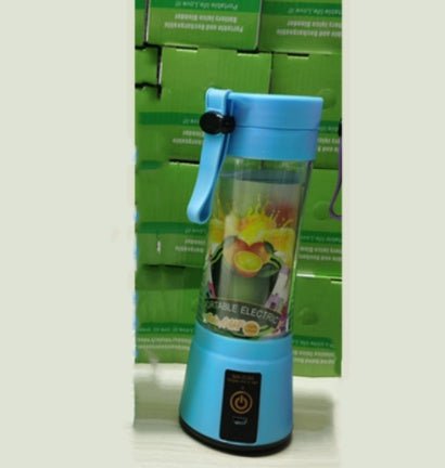 Portable Blender With USB Rechargeable Mini Kitchen Fruit Juice Mixer $26.50 Dana Fashion Color: Blue style: Four Knives Dana's Kitchen Overview: Six Blades: The 6-blade portable blender is more powerful than the traditional 4-mini blades, making fruit ju