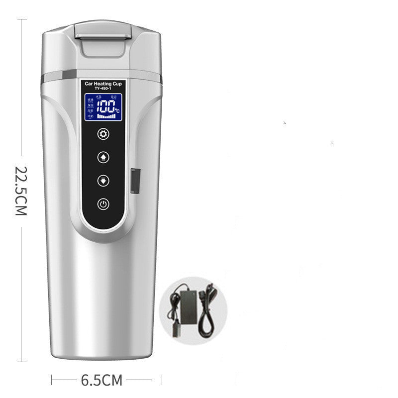 Portable Car Bottle Smart Touch Digital Display Insulated Cup Home Traveling Heating Cup Water Bottle $166.91 Dana Fashion Color: White 2 Dana's Kitchen Overview Not easy to Leak&Anti-scald mouth Plug and play easy to operate Food grade Tritan Material ba
