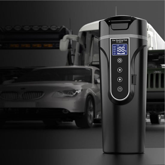 Portable Car Bottle Smart Touch Digital Display Insulated Cup Home Traveling Heating Cup Water Bottle $115.97 Dana Fashion Color: Black Dana's Kitchen Overview Not easy to Leak&Anti-scald mouth Plug and play easy to operate Food grade Tritan Material baby